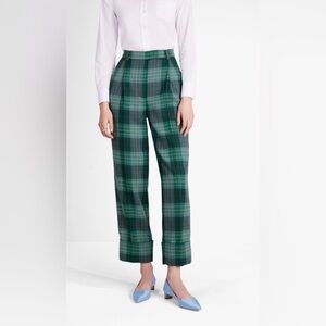 Kate Spade Greenhouse Plaid Wool Pants